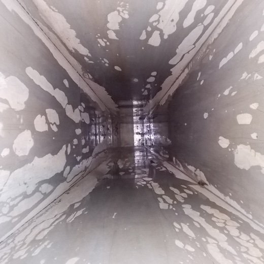 Exhaust Duct After Silver Lining Cleaning